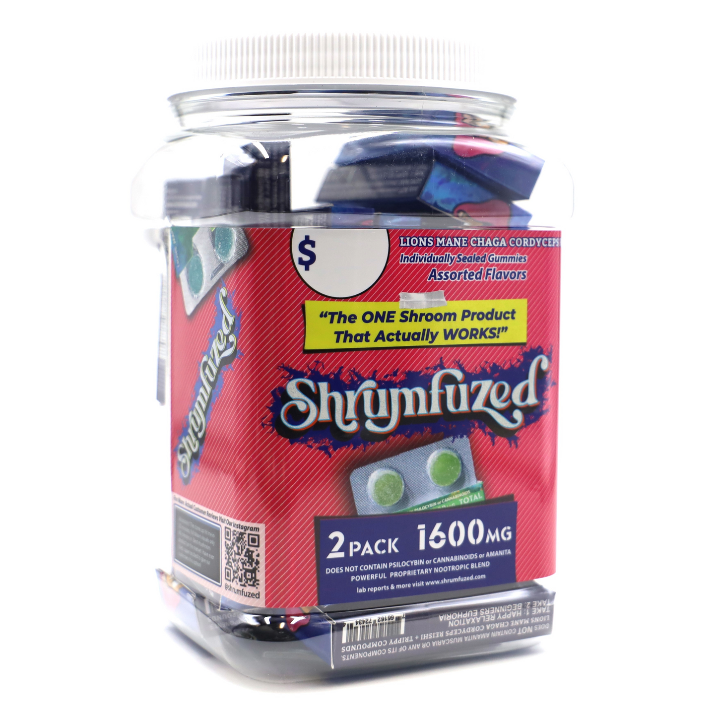 Shrumfuzed 2pk Assorted Flavor’s (20ct) Tub