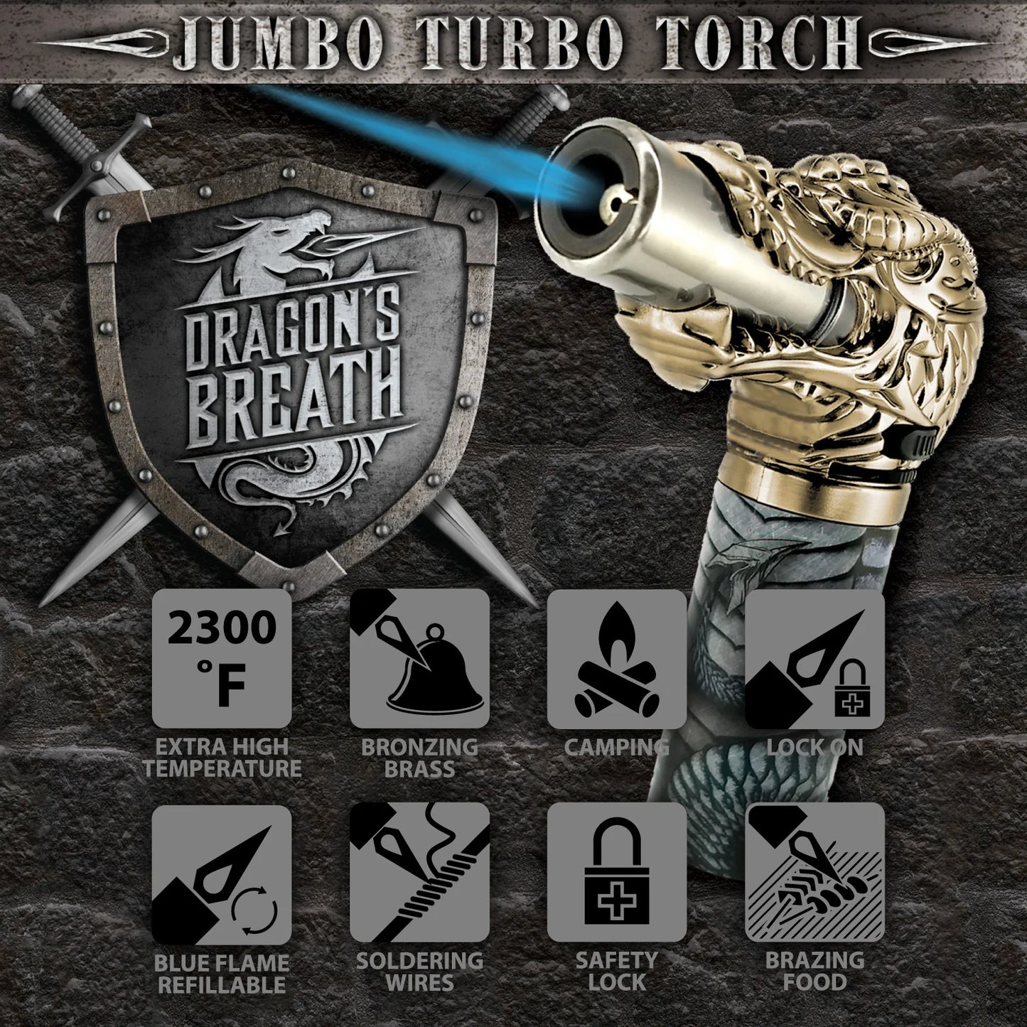 SMOKEZILLA - DRAGON TORCH 6 PCS