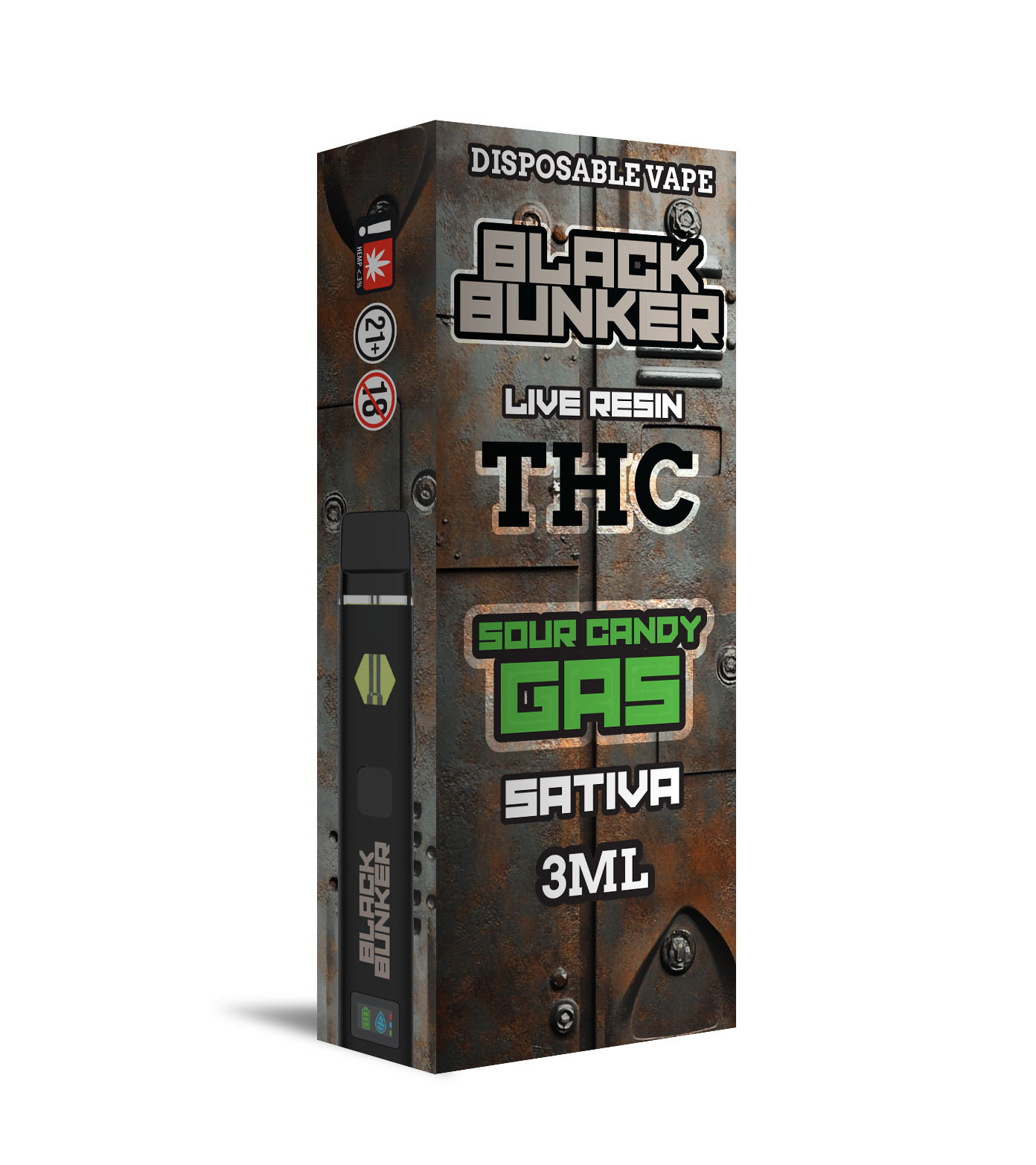 Black Bunker - Thc Disposable 3ML