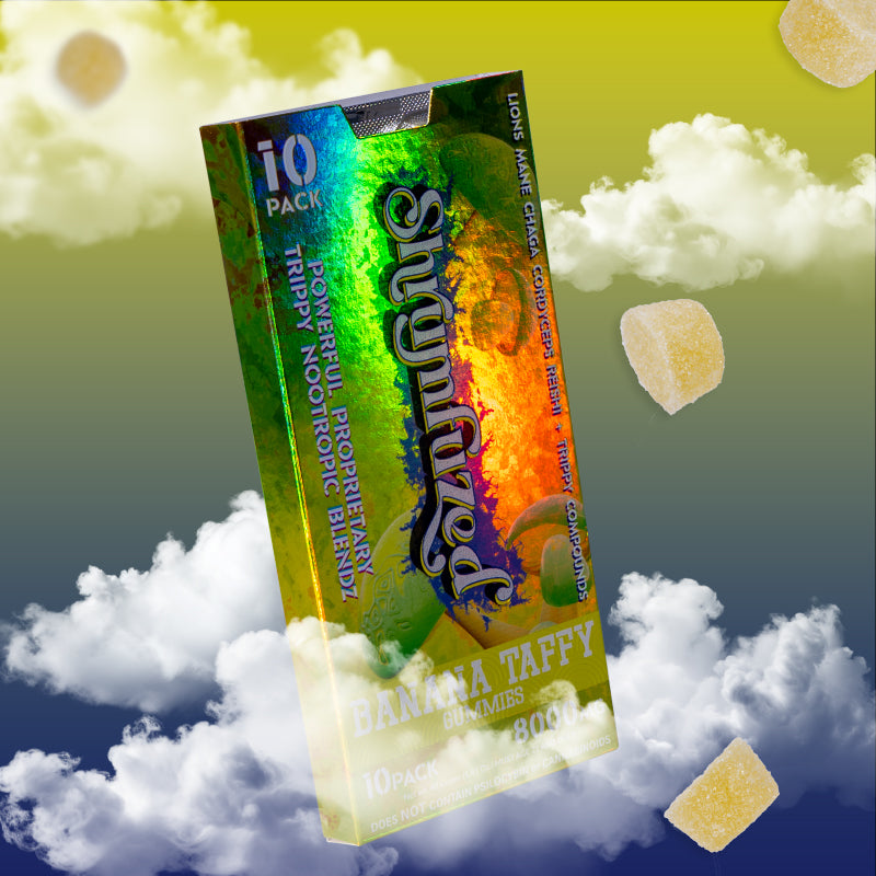 ShrumFuzed Mushroom Blend Gummies – 5 Packs of 10 (8000mg per Box)