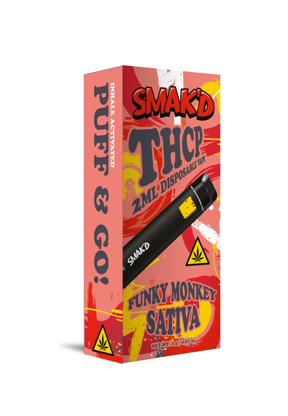 Smak’d THCP 2ML Disposable – 5 Count Display Box