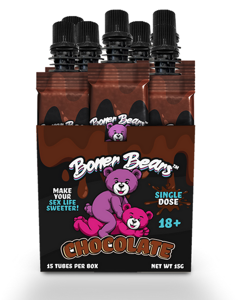 Boner Bears - Chocolate / 15 Tubes Per Box