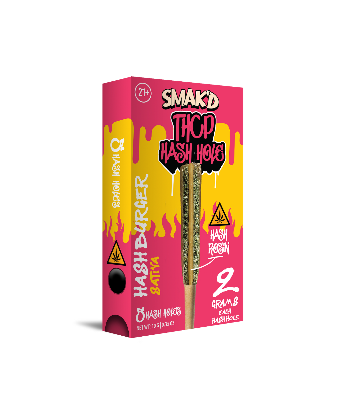 Smak’d THCP 2G Hash Holes – Rosin Infused – 5ct Box (5 Boxes Per Unit)