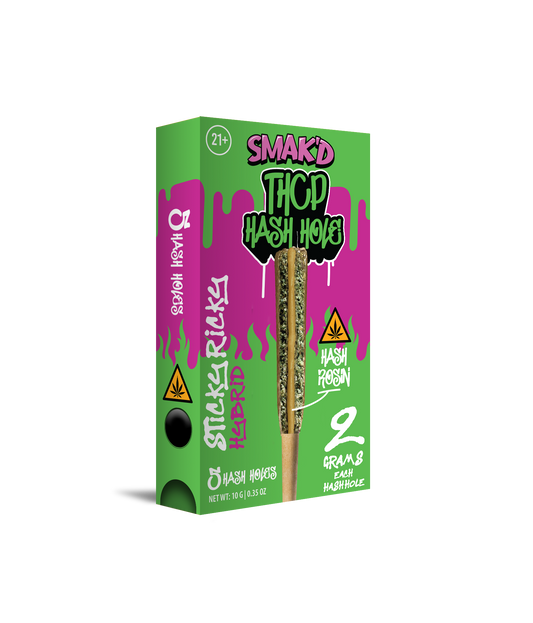 Smak’d THCP 2G Hash Holes – Rosin Infused – 5ct Box (5 Boxes Per Unit)