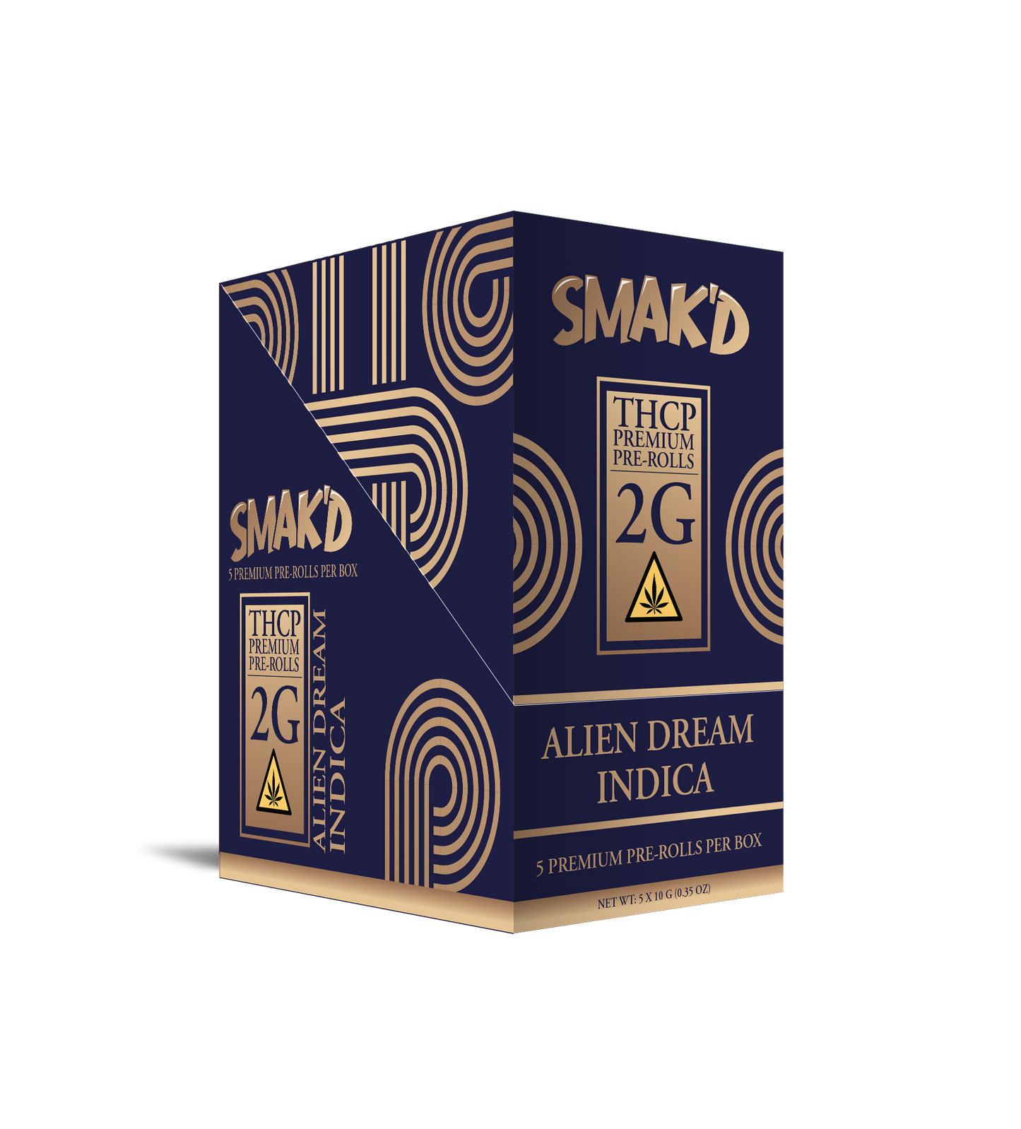 Smak’d THCP 2G Original Pre-Rolls – 5ct Unit (5 Units Per Box)