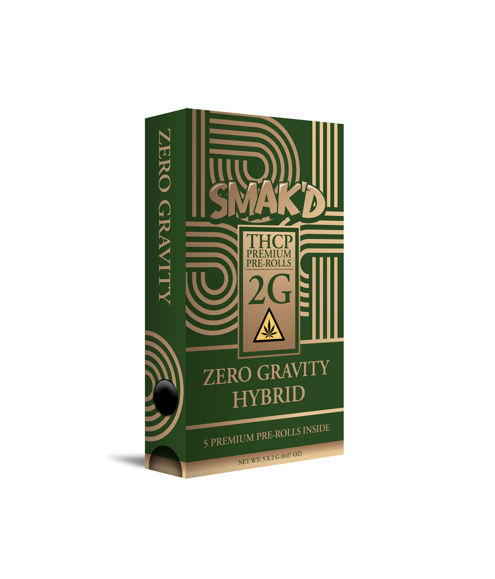 Smak’d THCP 2G Original Pre-Rolls – 5ct Unit (5 Units Per Box) – Black ...