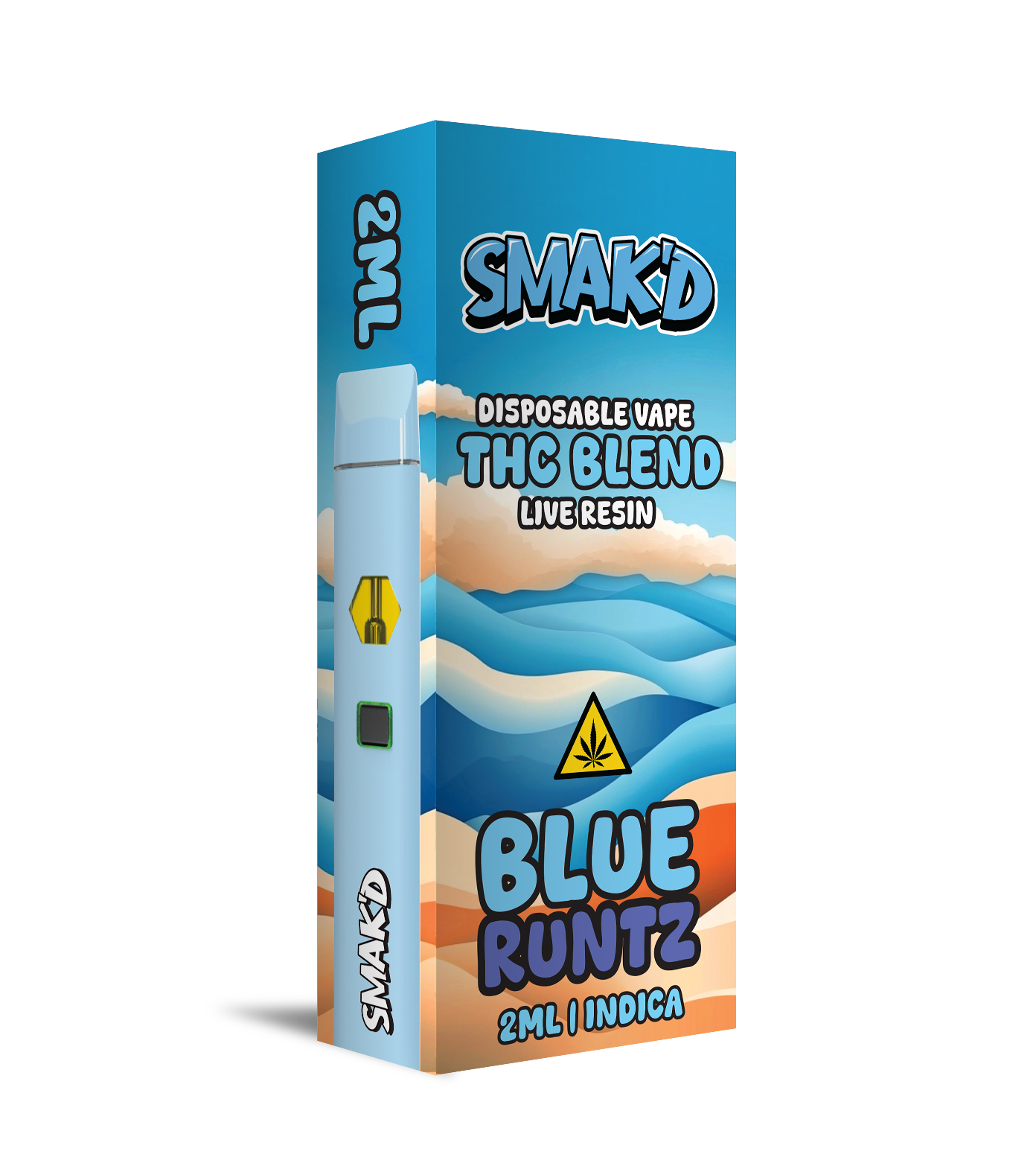 Smak’d THC Blend 2ML Disposable – 5 Count Display Box