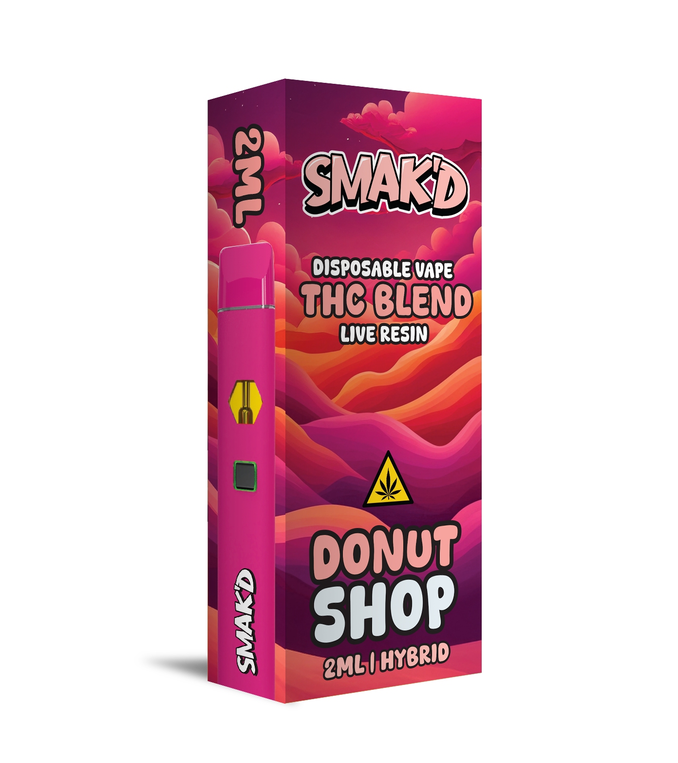Smak’d THC Blend 2ML Disposable – 5 Count Display Box