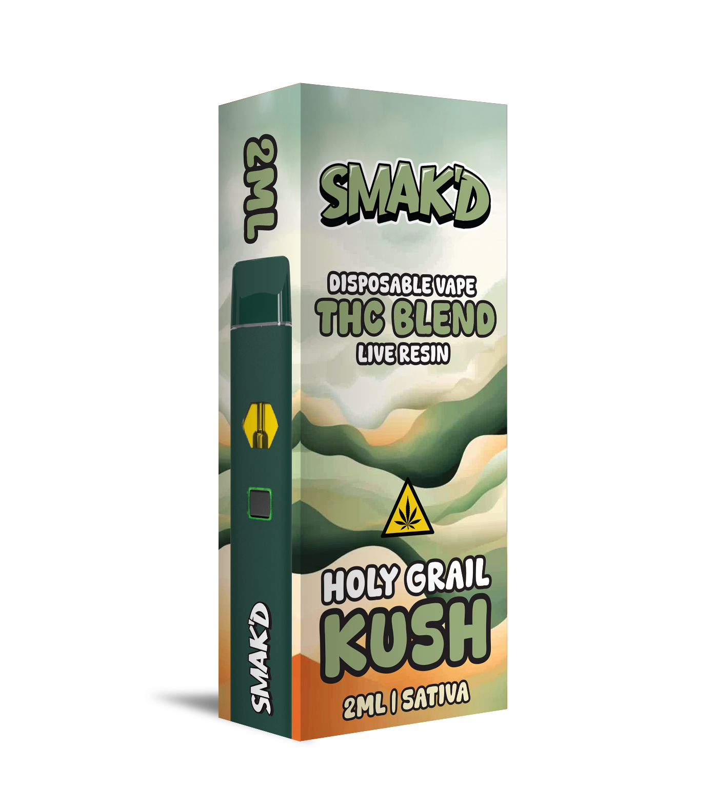 Smak’d THC Blend 2ML Disposable – 5 Count Display Box