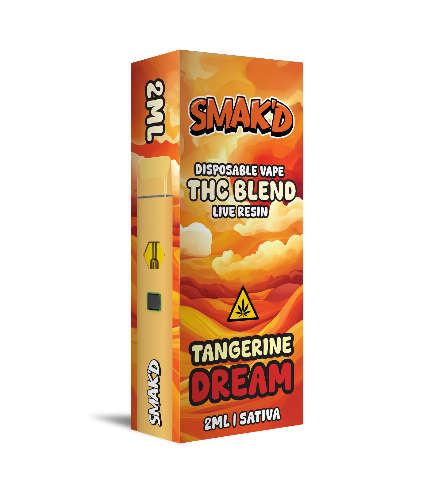 Smak’d THC Blend 2ML Disposable – 5 Count Display Box