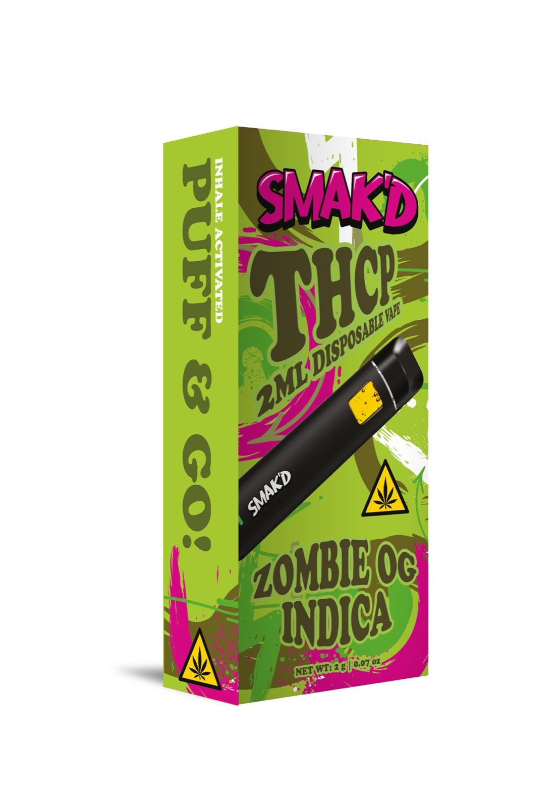 Smak’d THCP 2ML Disposable – 5 Count Display Box