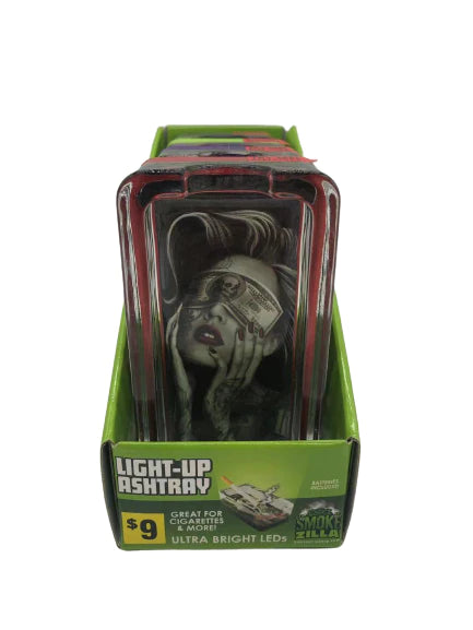 SMOKEZILLA - LIGHT UP ASHTRAY 4 PIECES PER DISPLAY