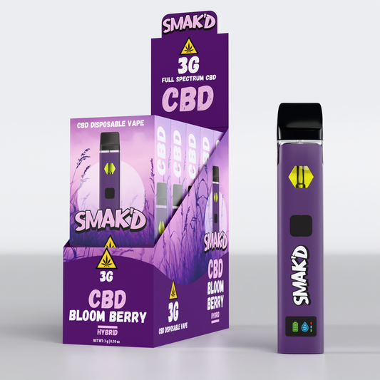 Smak’d 3G CBD Disposable – 5 Count Display Box