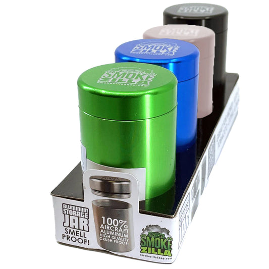 SMOKEZILLA - SMELL PROOF METAL JAR 4PCS